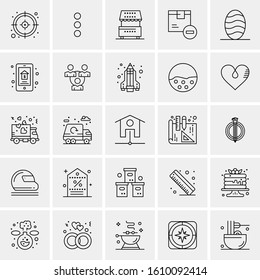 25 Universal Icons Vector illustration