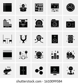 25 Universal Icons Vector illustration