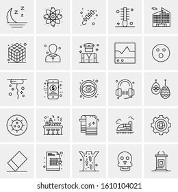 25 Universal Icons Vector illustration