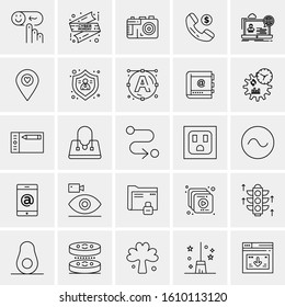 25 Universal Icons Vector illustration