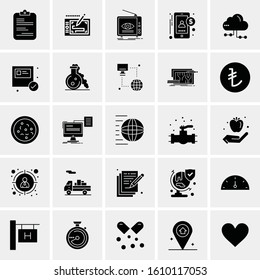 25 Universal Icons Vector illustration