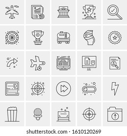 25 Universal Icons Vector illustration