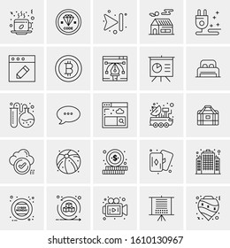 25 Universal Icons Vector illustration