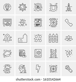 25 Universal Icons Vector illustration