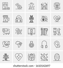 25 Universal Icons Vector illustration