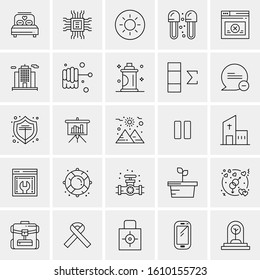 25 Universal Icons Vector illustration