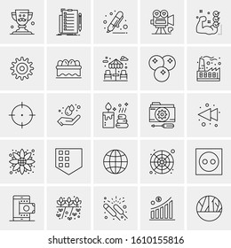 25 Universal Icons Vector illustration