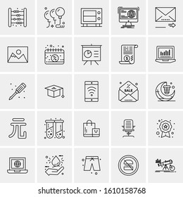 25 Universal Icons Vector illustration
