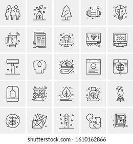 25 Universal Icons Vector illustration
