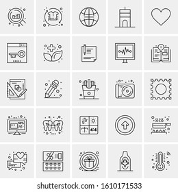25 Universal Icons Vector illustration