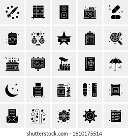 25 Universal Icons Vector illustration