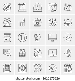25 Universal Icons Vector illustration