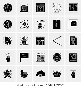 25 Universal Icons Vector illustration