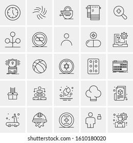 25 Universal Icons Vector illustration