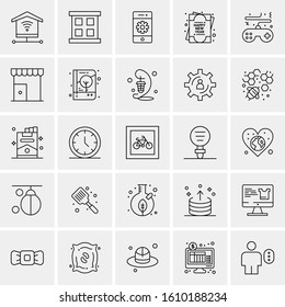 25 Universal Icons Vector illustration