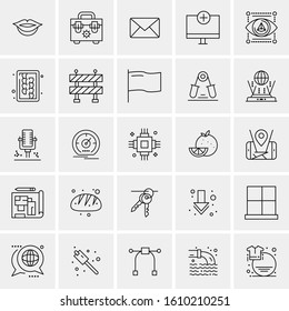 25 Universal Icons Vector illustration