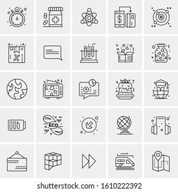 25 Universal Icons Vector illustration