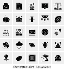 25 Universal Icons Vector illustration
