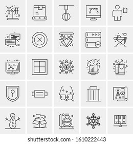 25 Universal Icons Vector illustration