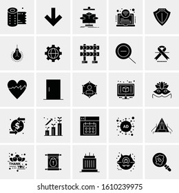 25 Universal Icons Vector illustration