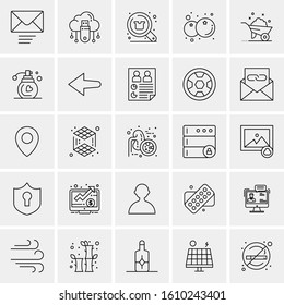 25 Universal Icons Vector illustration