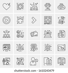 25 Universal Icons Vector illustration