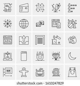 25 Universal Icons Vector illustration