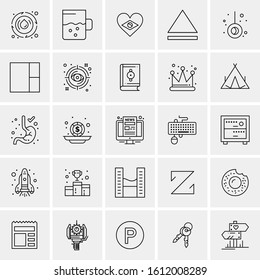 25 Universal Icons Vector illustration