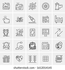 25 Universal Icons Vector illustration