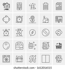 25 Universal Icons Vector illustration