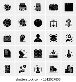 25 Universal Icons Vector illustration