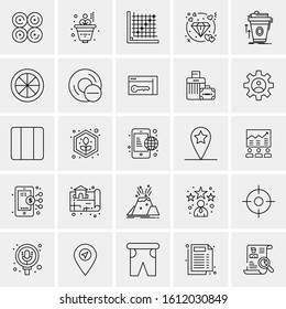 25 Universal Icons Vector illustration