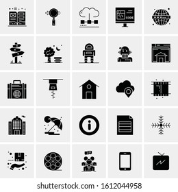 25 Universal Icons Vector illustration