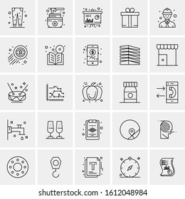 25 Universal Icons Vector illustration