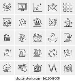 25 Universal Icons Vector illustration