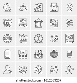 25 Universal Icons Vector illustration