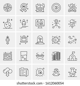 25 Universal Icons Vector illustration