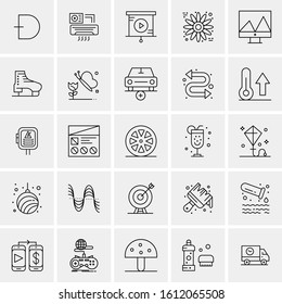 25 Universal Icons Vector illustration
