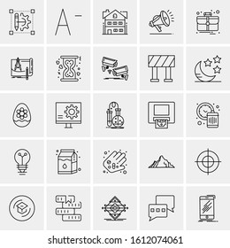 25 Universal Icons Vector illustration