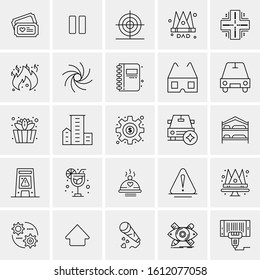 25 Universal Icons Vector illustration