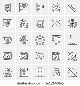 25 Universal Icons Vector illustration