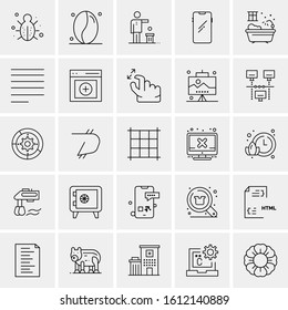 25 Universal Icons Vector illustration