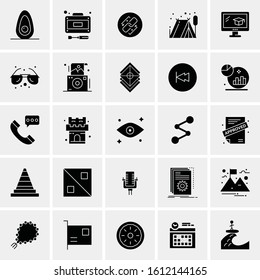 25 Universal Icons Vector illustration
