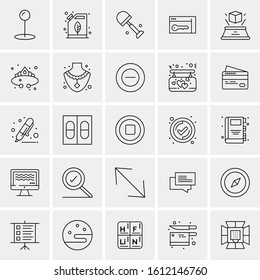 25 Universal Icons Vector illustration