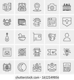 25 Universal Icons Vector illustration