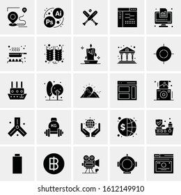 25 Universal Icons Vector illustration