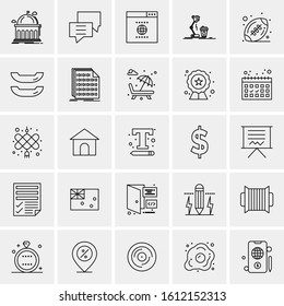 25 Universal Icons Vector illustration