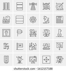 25 Universal Icons Vector illustration