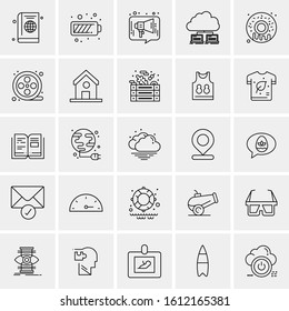 25 Universal Icons Vector illustration