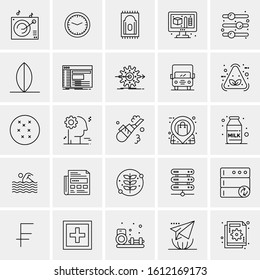 25 Universal Icons Vector illustration